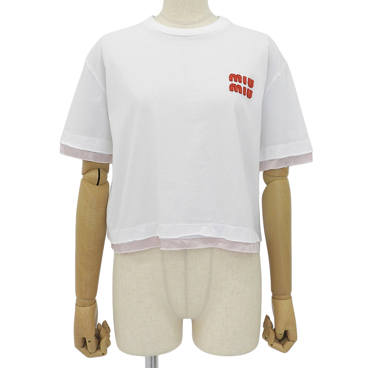 ローカット 刺繍ロゴ Tシャツ 2022年 XS 半袖 ダメージ加工