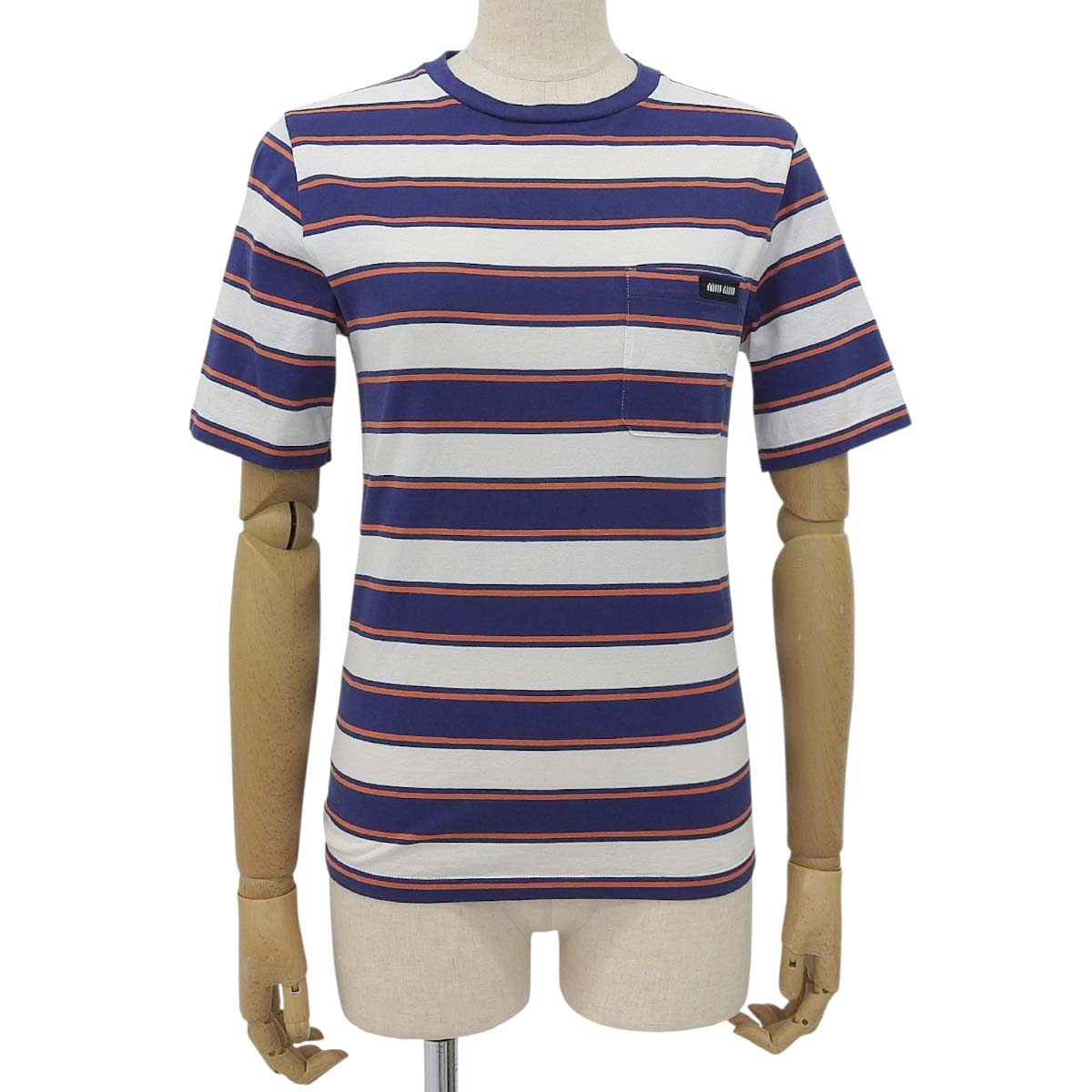 ジャージー Tシャツ 2024年 XS 半袖 ダメージ加工 ボーダー