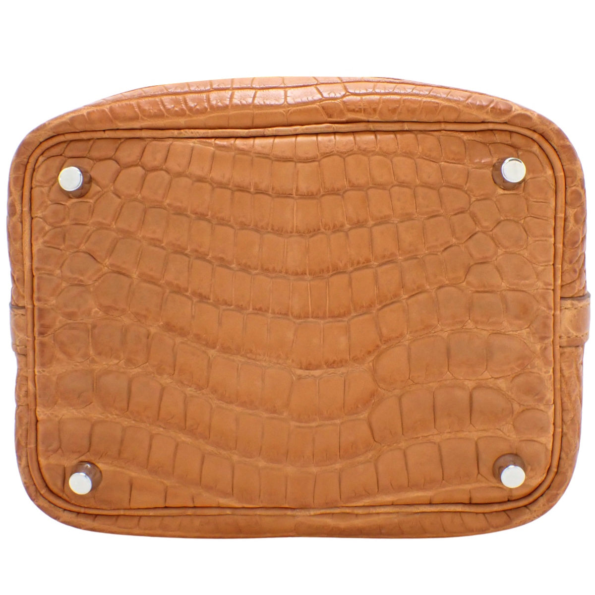 Picotin Lock PM 尼罗鳄鱼皮哑光款 钯金五金件 金色 银色五金件 □R刻印