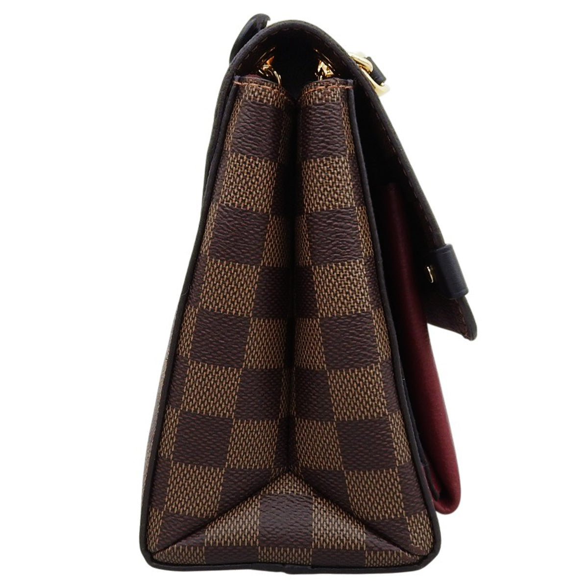 Damier Vavin 链条 Damier 帆布棕/红 N60222 两用单肩/斜挎链条手提包