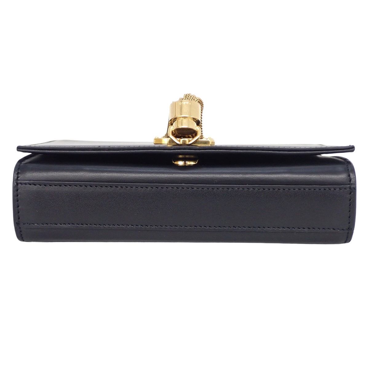 Kate chain shoulder bag, leather, black, 354120