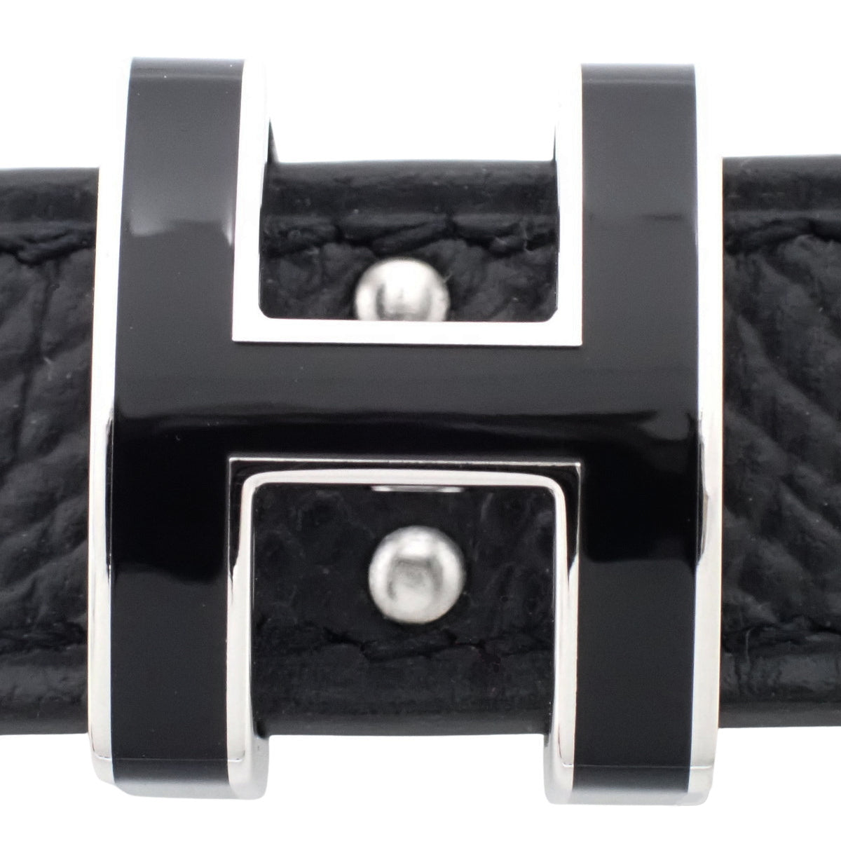 Belt, Pop'H 15 80, Epsom calfskin, palladium hardware, W stamp.