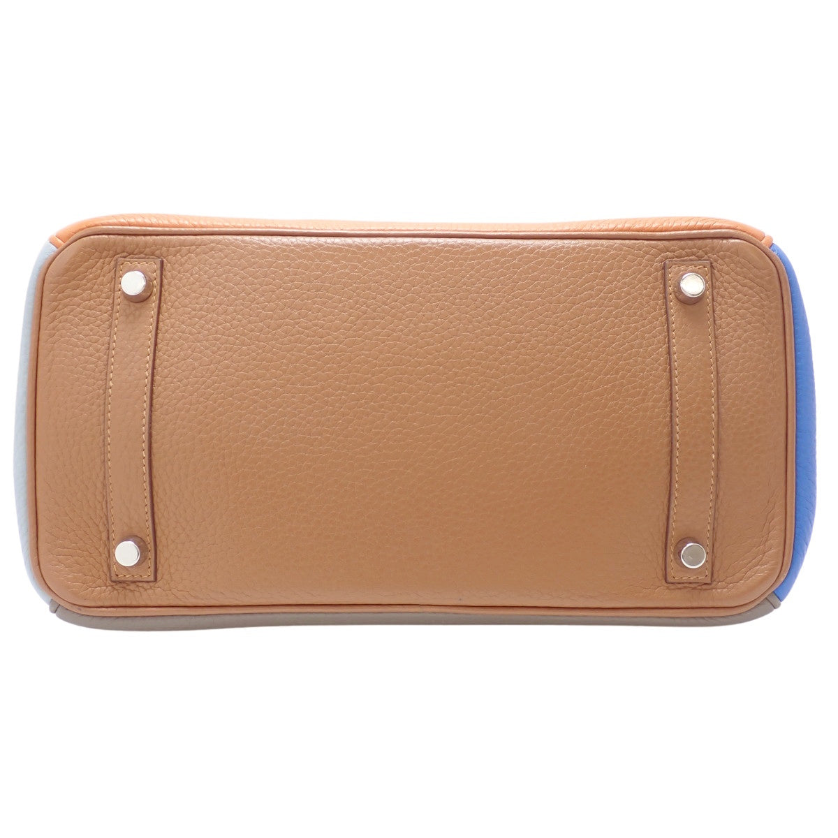 Birkin 30 Arlequin，Taurillon Clemence皮革，钯金五金件，橙色、伊坦色、血红色、蓝色伊德拉色、蓝色朗色，金色、银色五金件，□P刻印。