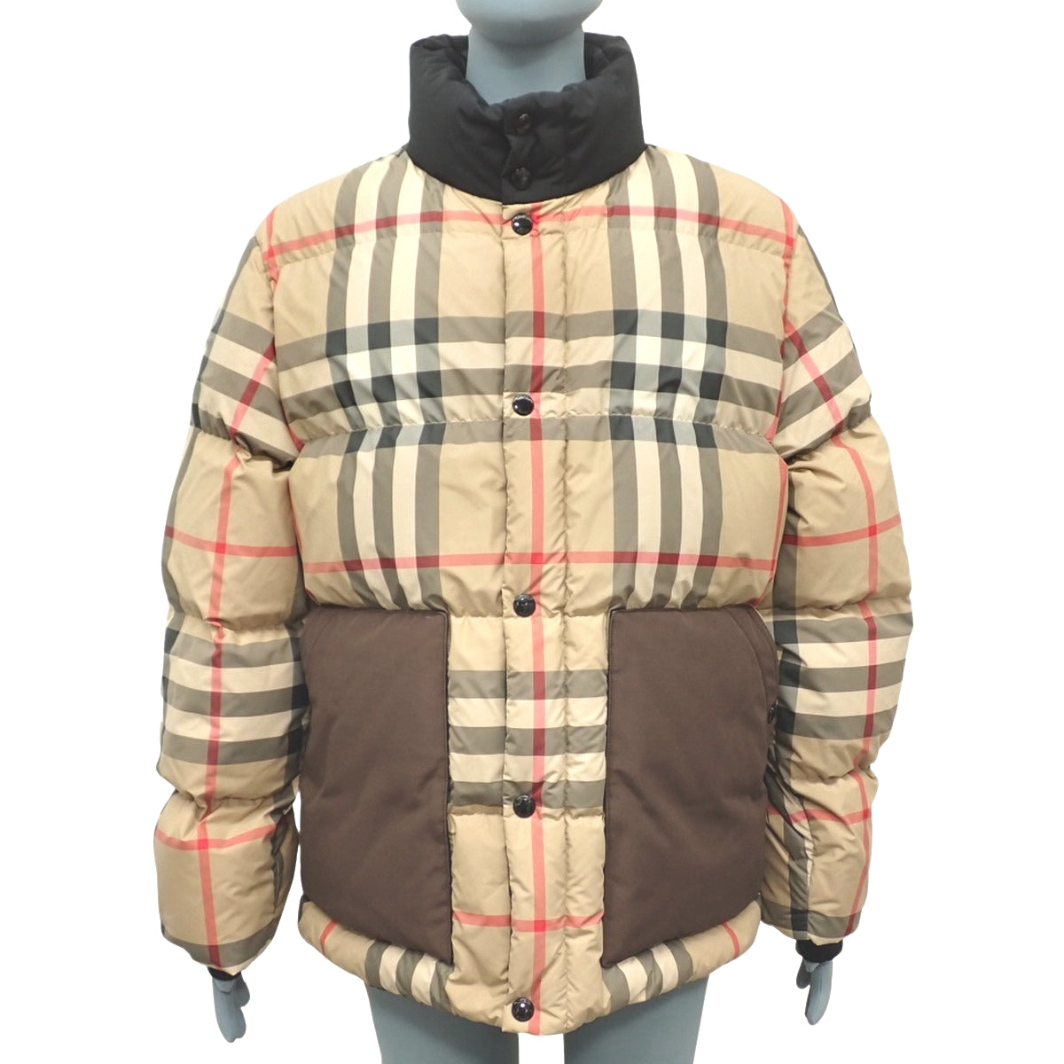 诺瓦格纹羽绒服 M 米色