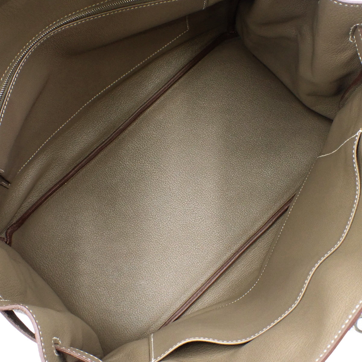 Birkin 35, Togo leather, palladium hardware, Etoupe/Etoupe, silver hardware, X stamp.