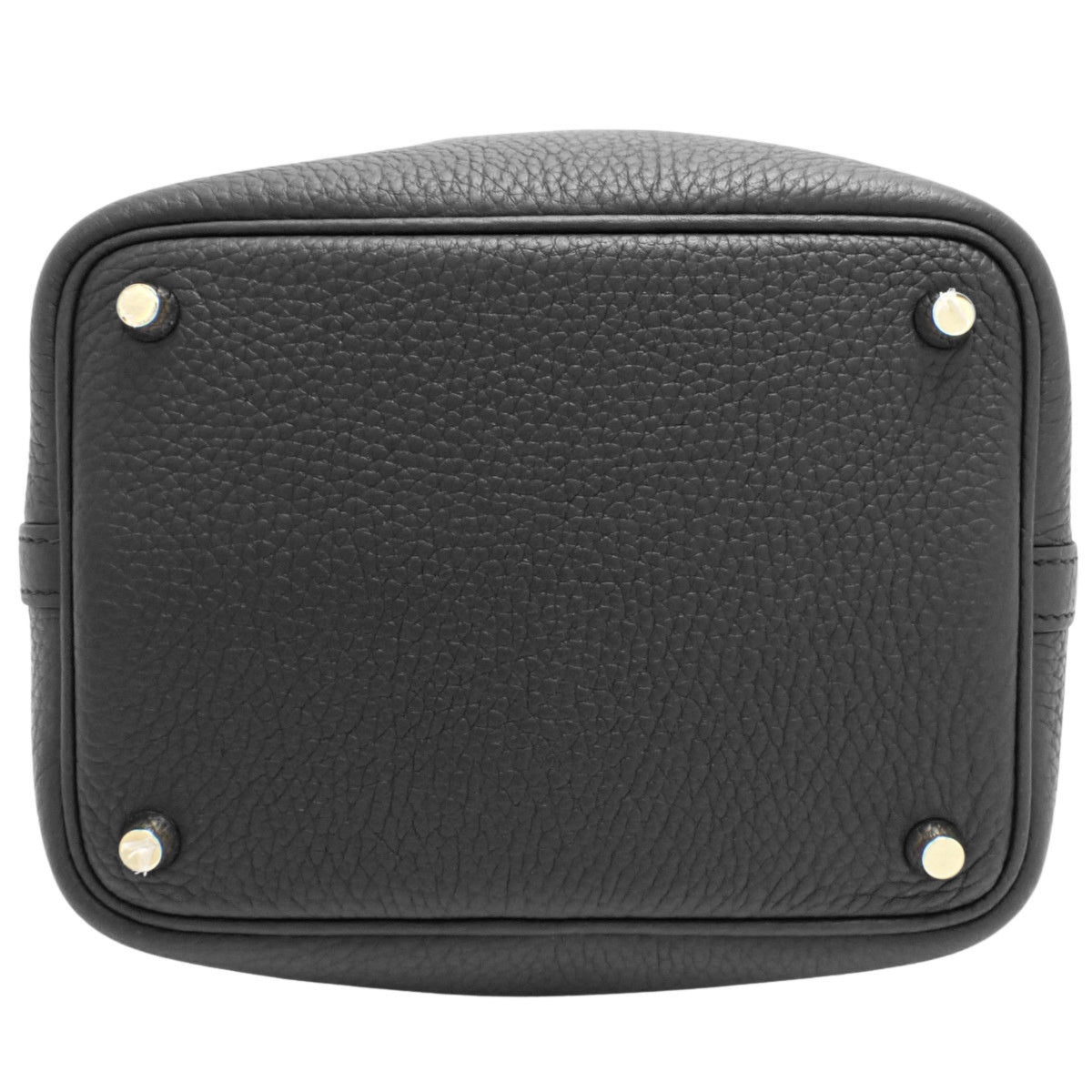 Picotin Lock PM, Toron Clematis leather, black, gold hardware, B stamp.