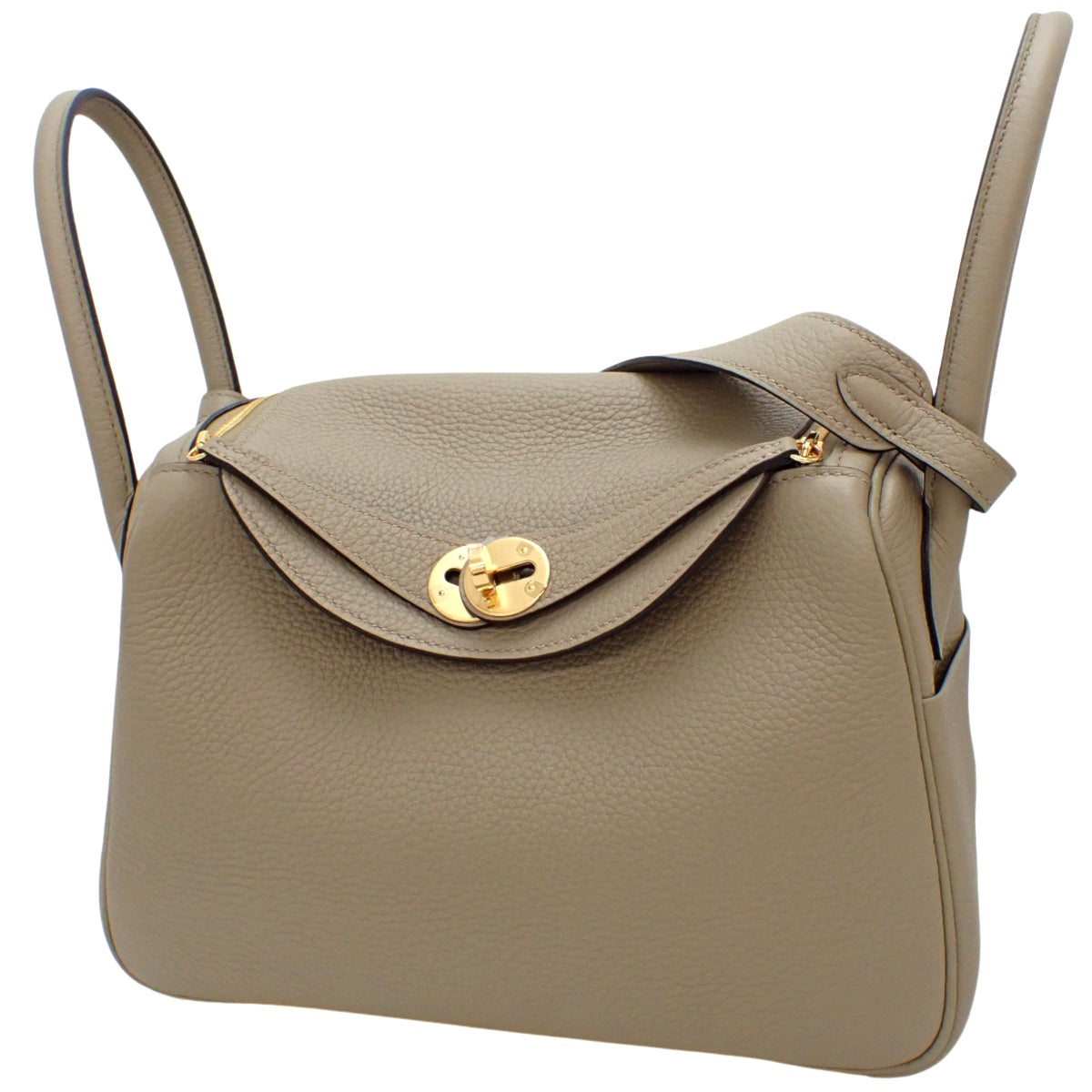 Lindy 26, Torayclemence leather, beige Marfa color, gold hardware, W stamp.