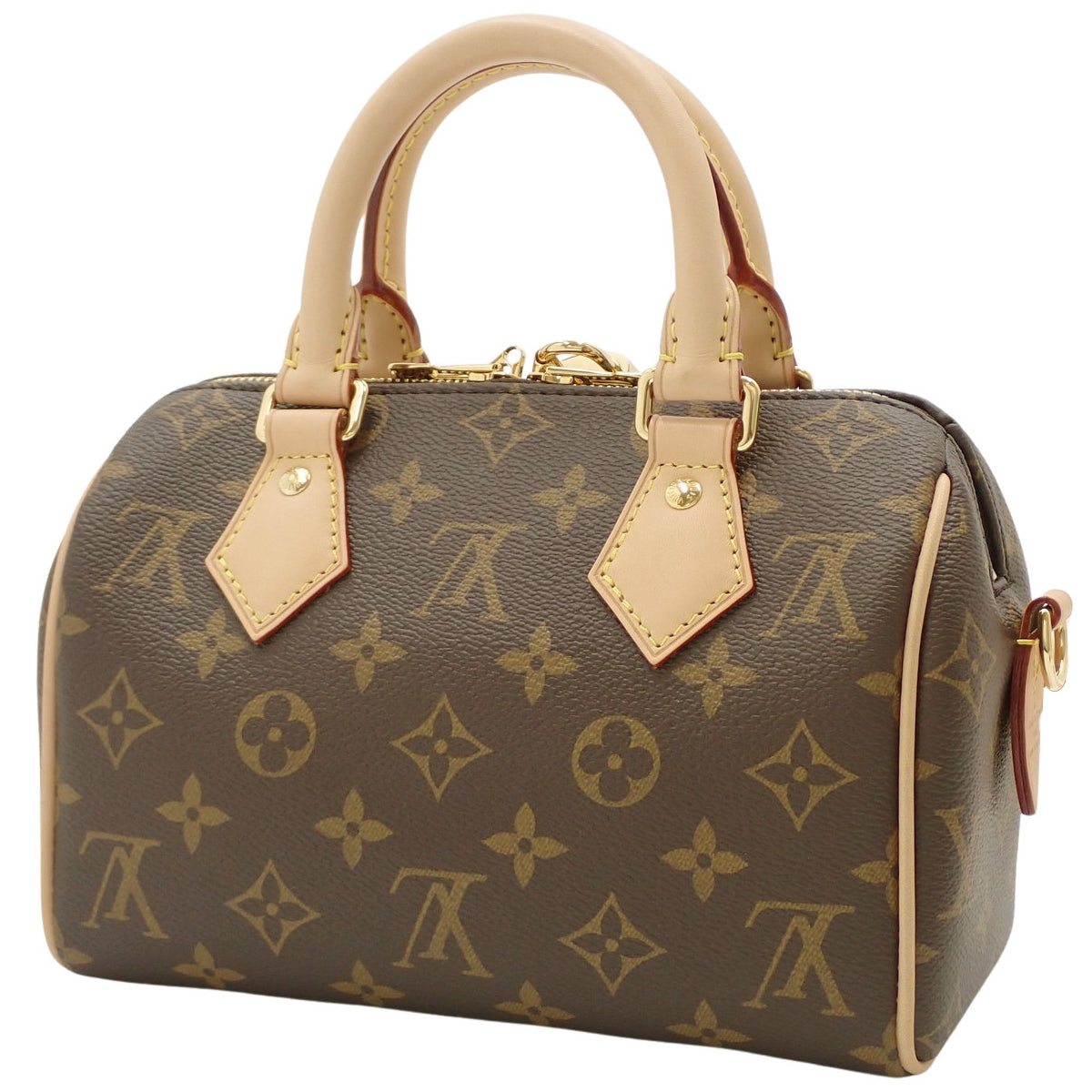 Monogram Speedy Bandouliere 20, Monogram Canvas, Brown, M46594