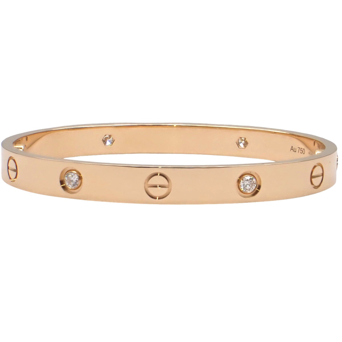 LOVE Bracelet, Classic Model, 4 Diamonds, K18 Pink Gold