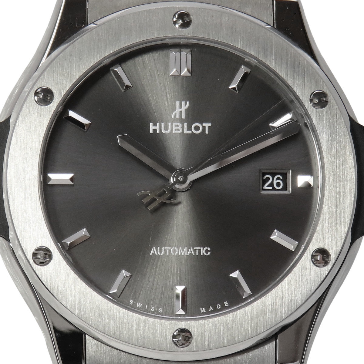 クラシックフュージョン レーシンググレー チタニウム 542.NX.7071.LR TI/革 グレー 自動巻き メンズ