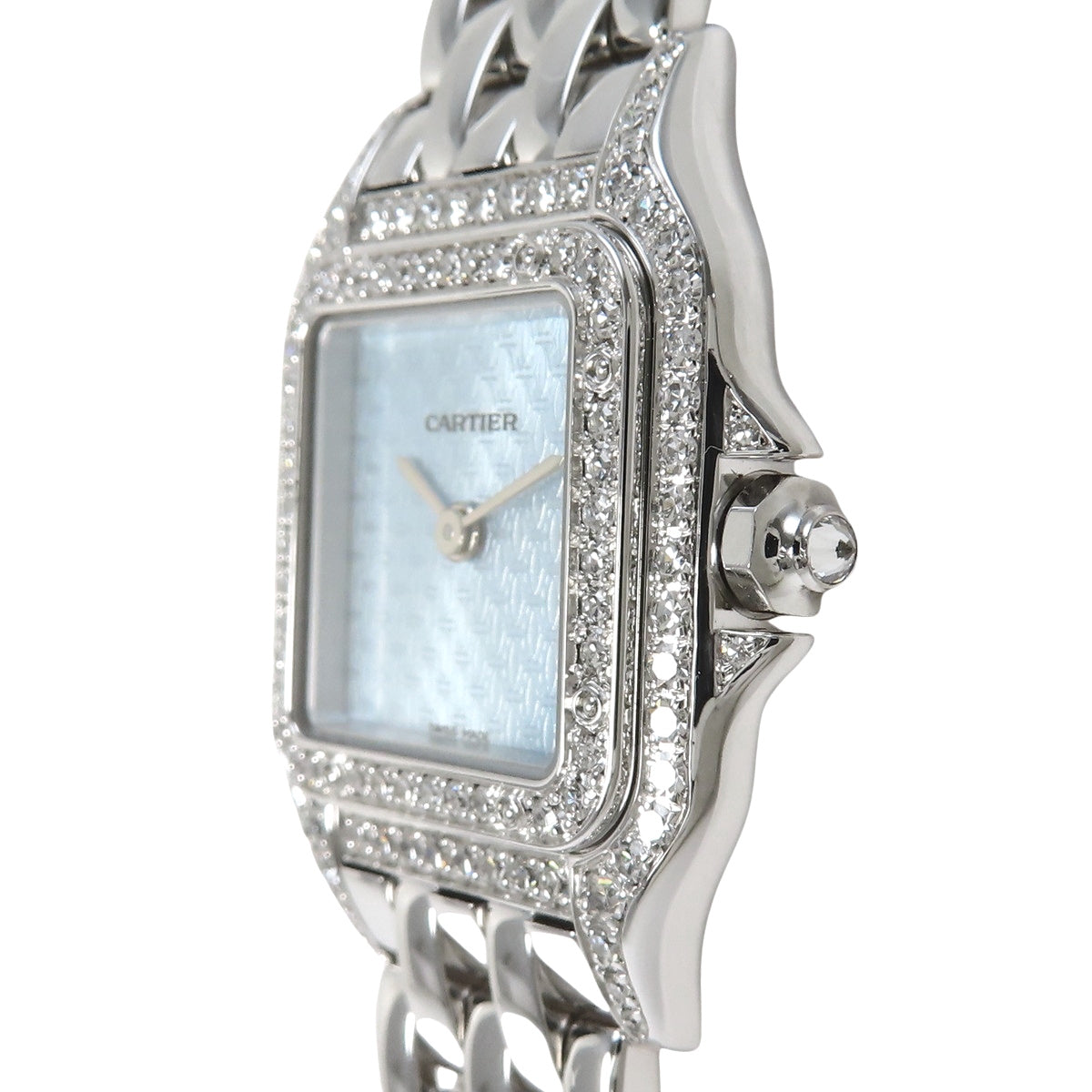 WF3249F3 パンテール SM K18WG クオーツ ライトブルー ベゼルダイヤ