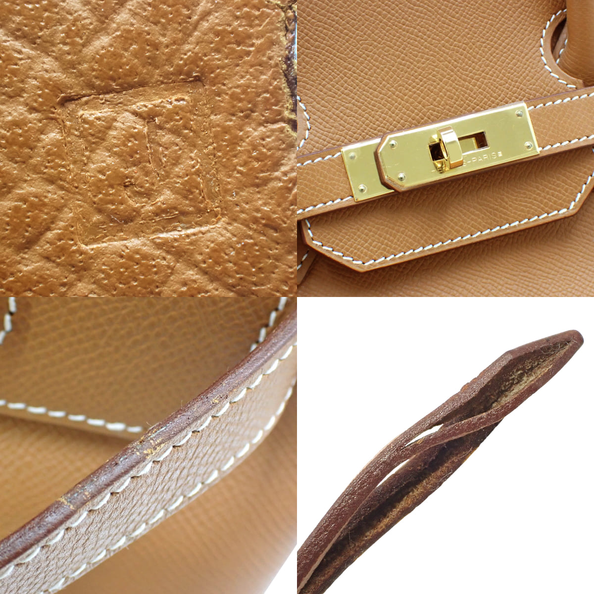 バーキン35 ヴォーエプソン ゴールド ゴールド金具 □J刻印