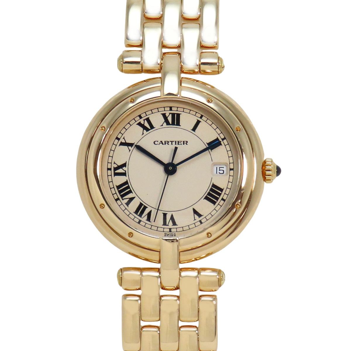 パンテール ヴァンドーム LM YG クオーツ ホワイト メンズ