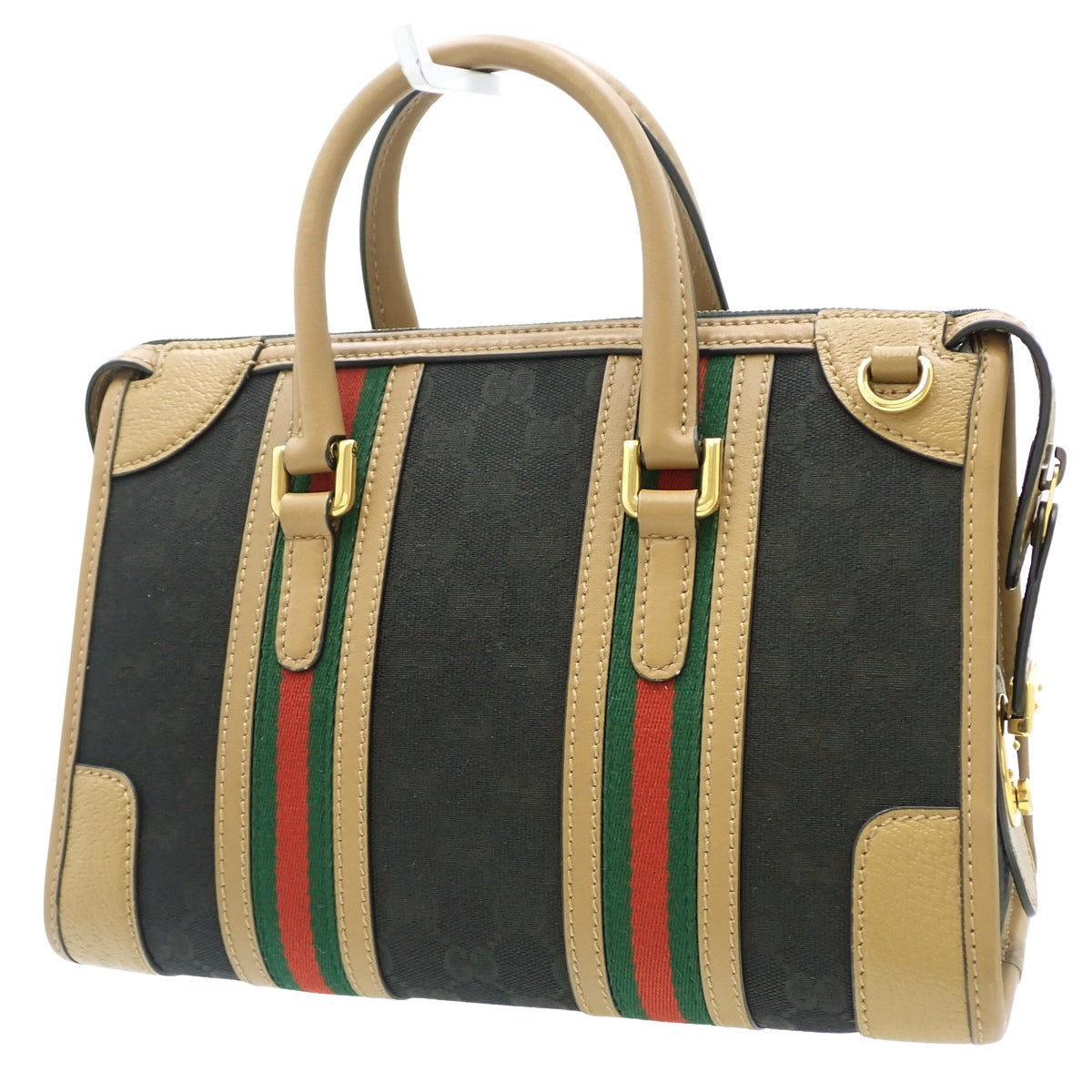 Webline GG手提包 2WAY包 GG帆布 皮革 黑色 棕色 绿色 红色 715772  Sherry Line 单肩包 斜挎包