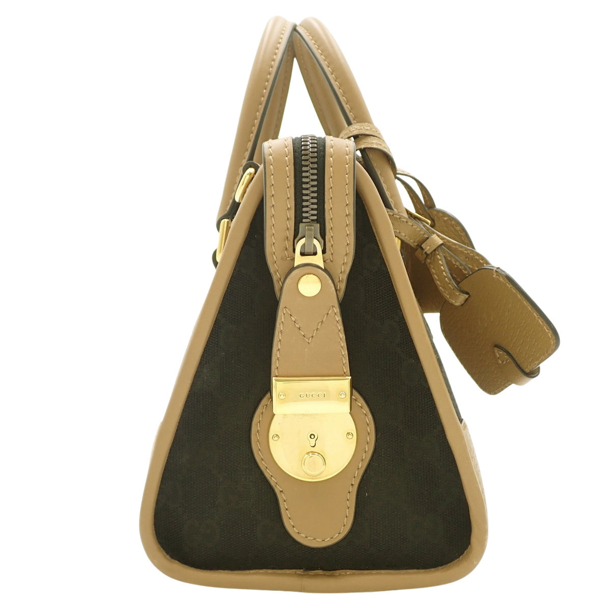 Webline GG Top Handle 2-Way Bag, GG Canvas Leather, Black, Brown, Green, Red, 715772, Sherry Line, Shoulder Bag, Crossbody Bag