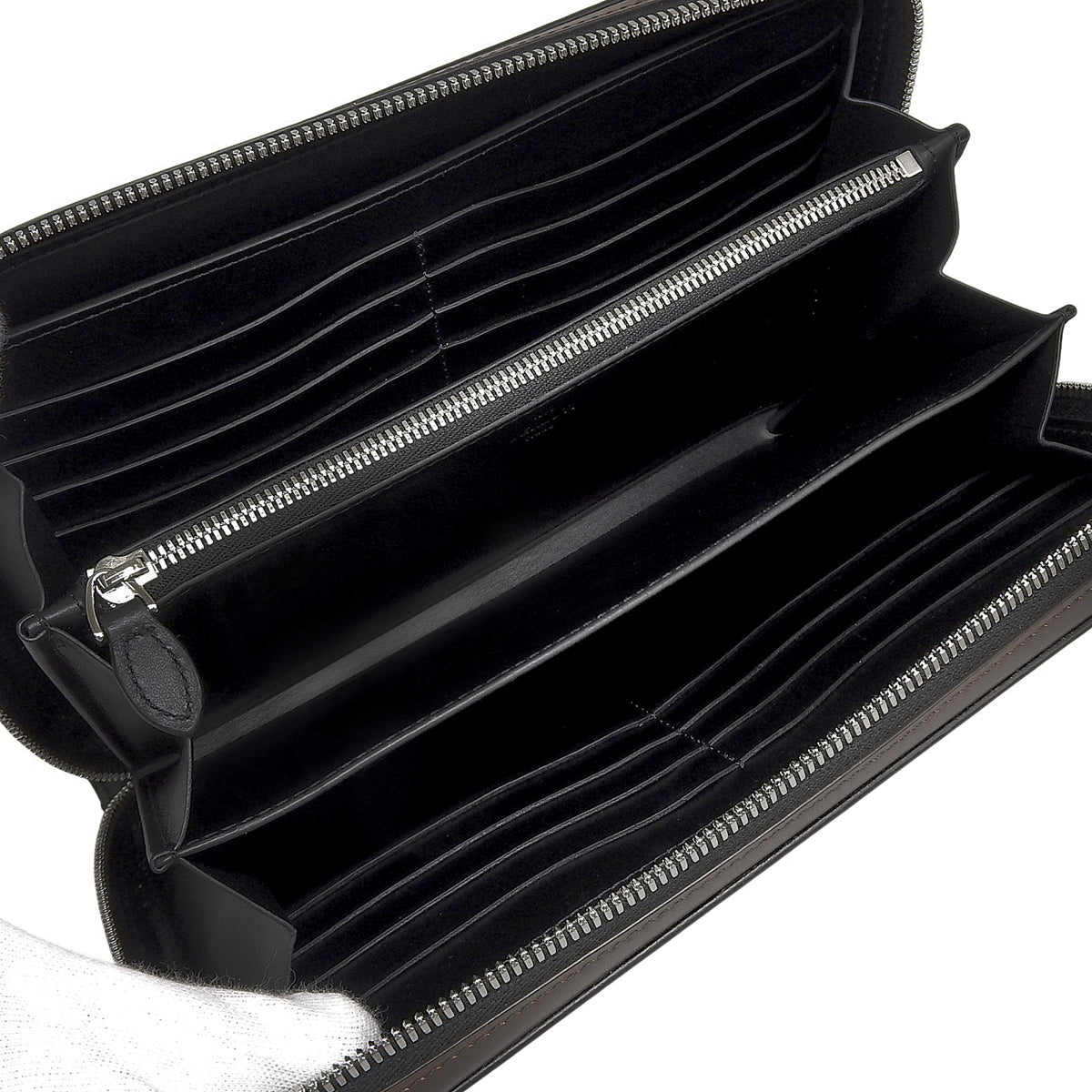 Calligraphy Itauba Wide Scritto Bag in Venezia Calf Leather Brown