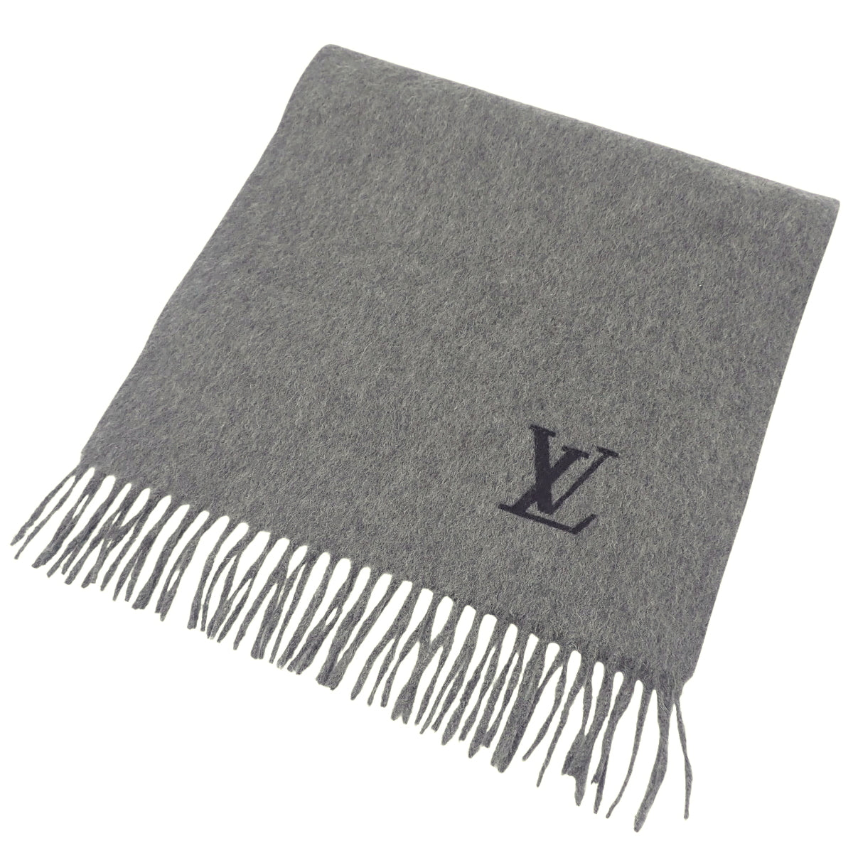 Cashmere scarf, LV logo, apparel, fashion accessory, cashmere