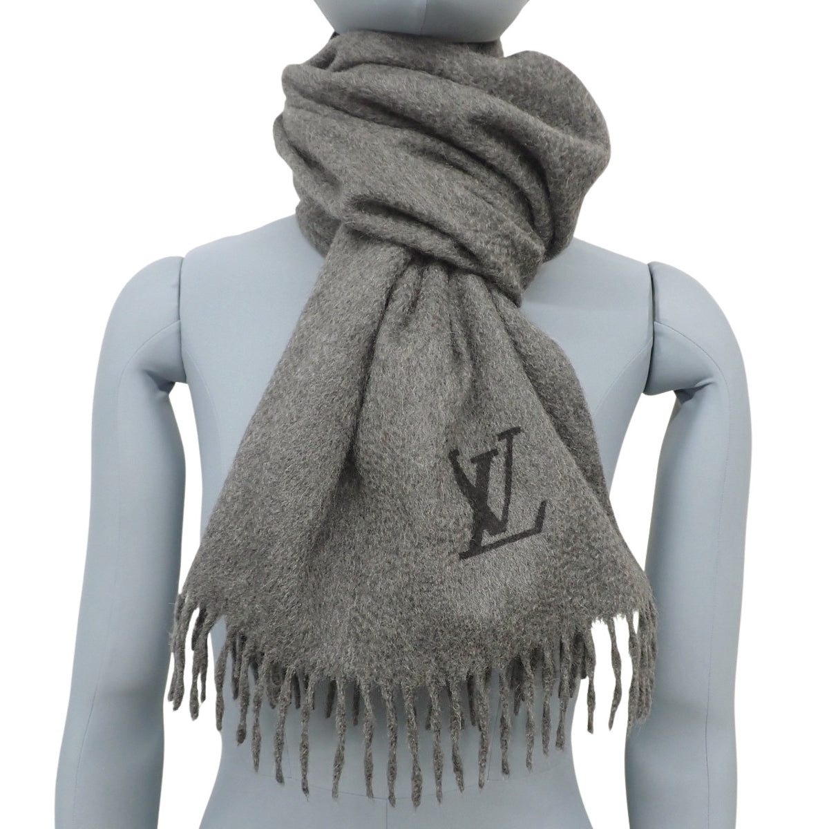 Cashmere scarf, LV logo, apparel, fashion accessory, cashmere
