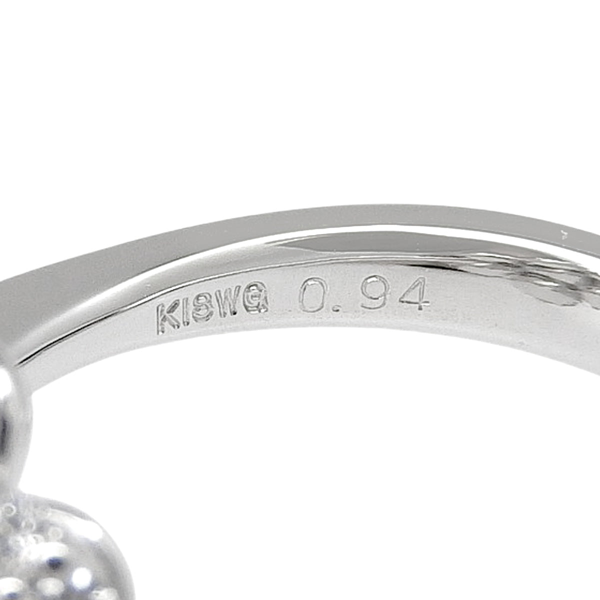 ブルートパーズ ダイヤモンド リング ホワイトゴールド K18WG