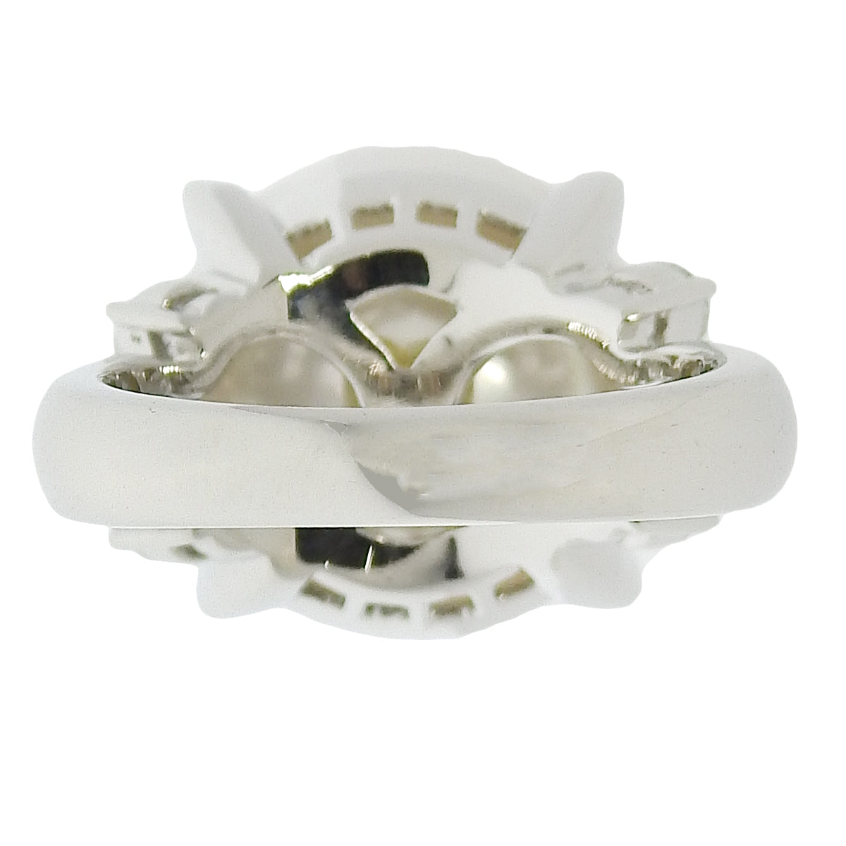 ビッグパール ダイヤモンド リング D0.46 プラチナ Pt900