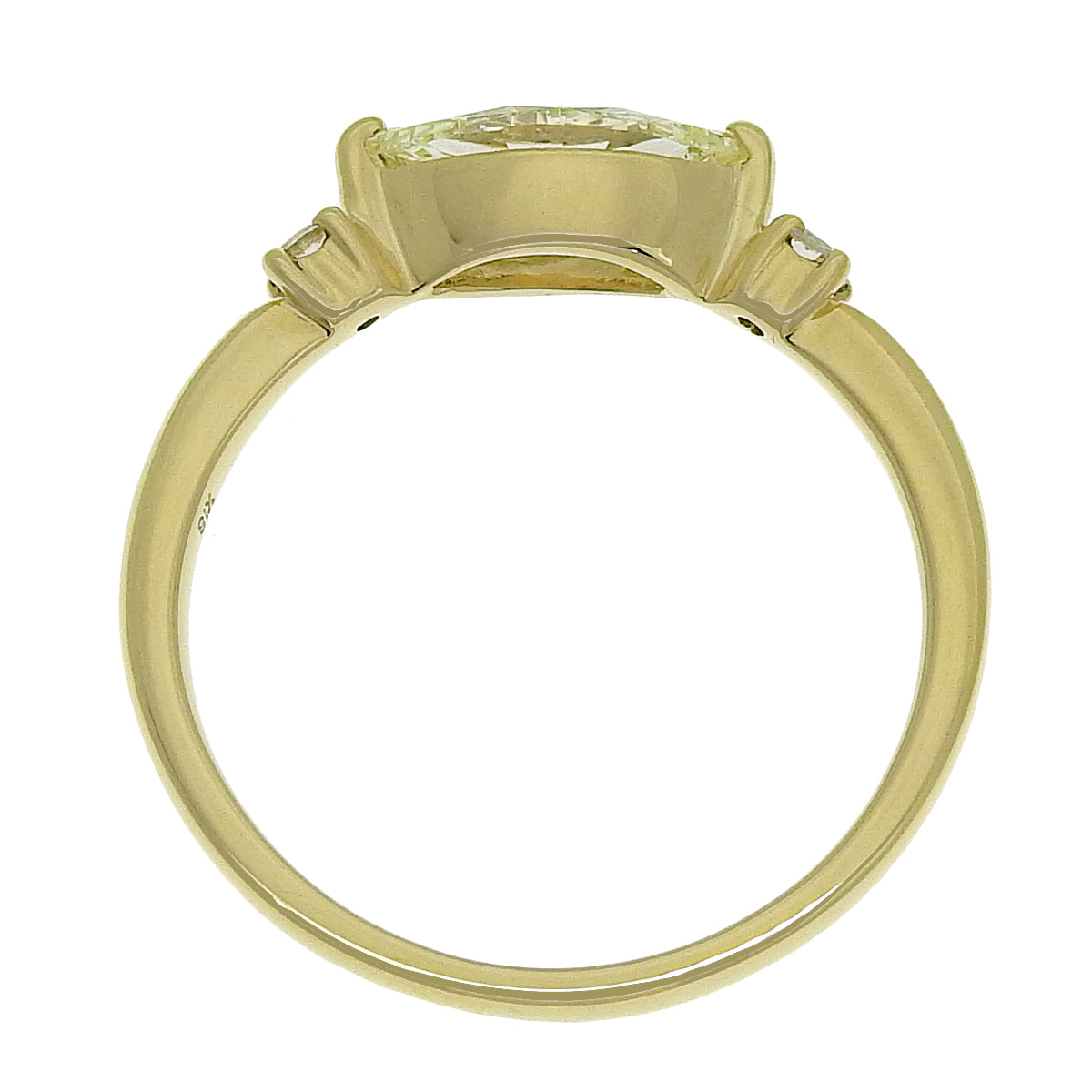 ダイヤモンド リング D0.66,0.07 イエローゴールド K18YG