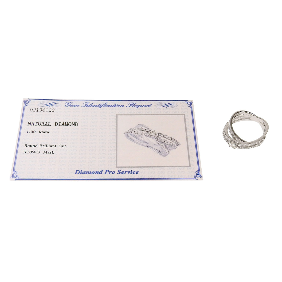 3連風 ダイヤモンド リング D1.00 ホワイトゴールド K18WG