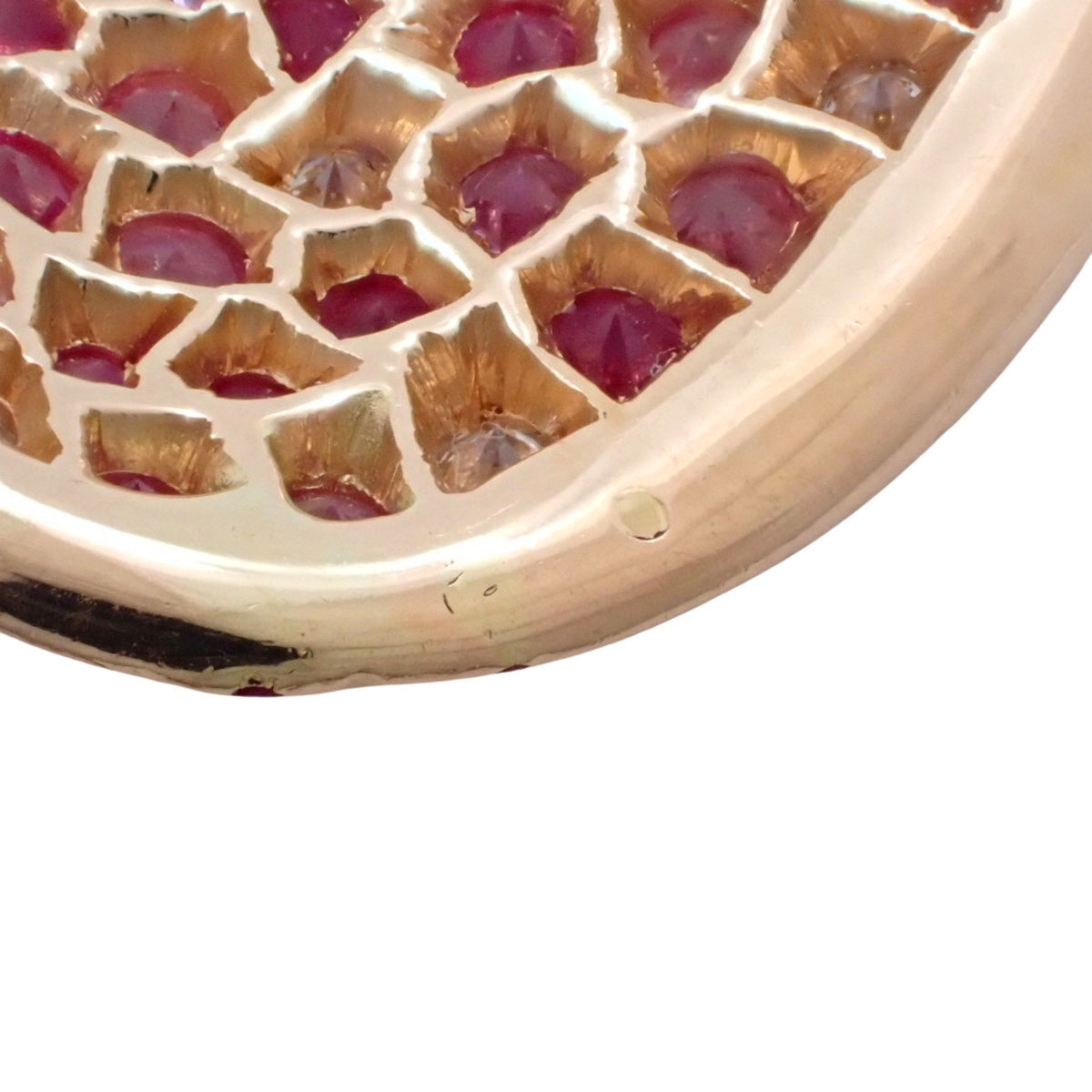 Diamond and Pink Sapphire Necklace, 3.00 carats (sapphires) / 0.60 carats (diamonds), 18k Pink Gold.