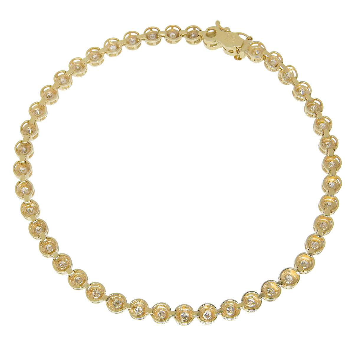 テニス ダイヤモンド ブレスレット D1.00 イエローゴールド K18YG