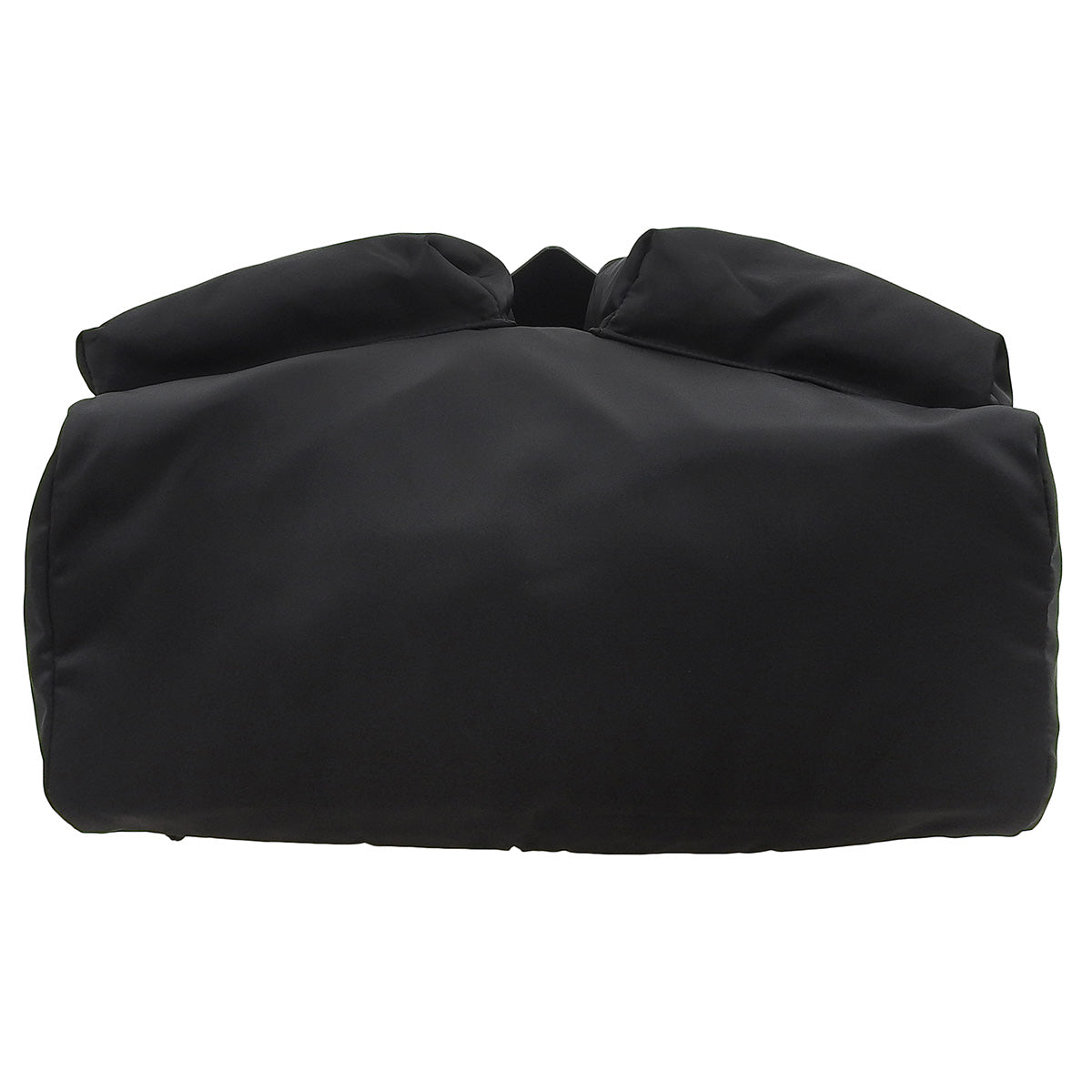 Re-Nylon x Leather Backpack, Nylon Leather, Black, 2VZ108