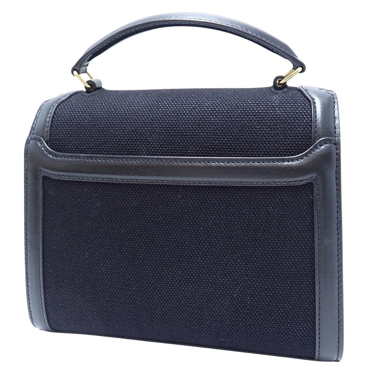 卡珊德拉迷你手提包，帆布皮革材质，黑色，货号623930