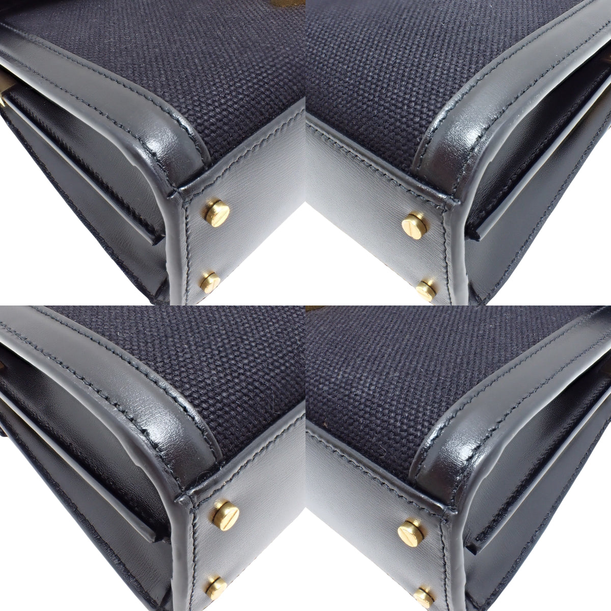 卡珊德拉迷你手提包，帆布皮革材质，黑色，货号623930