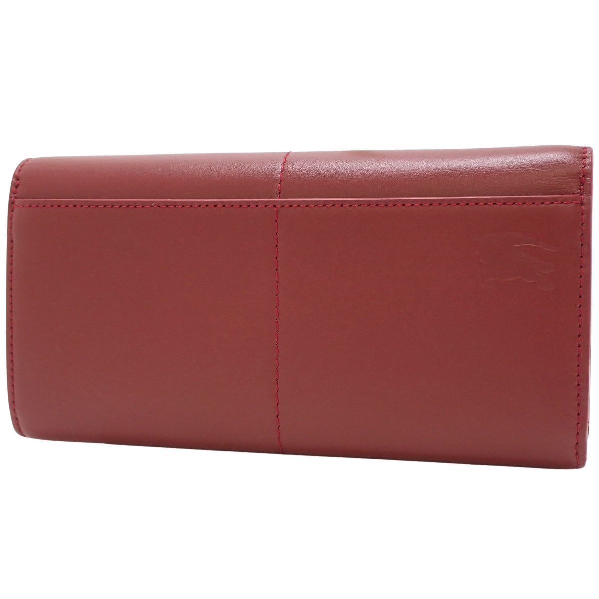Snip Leather Long Wallet, Red