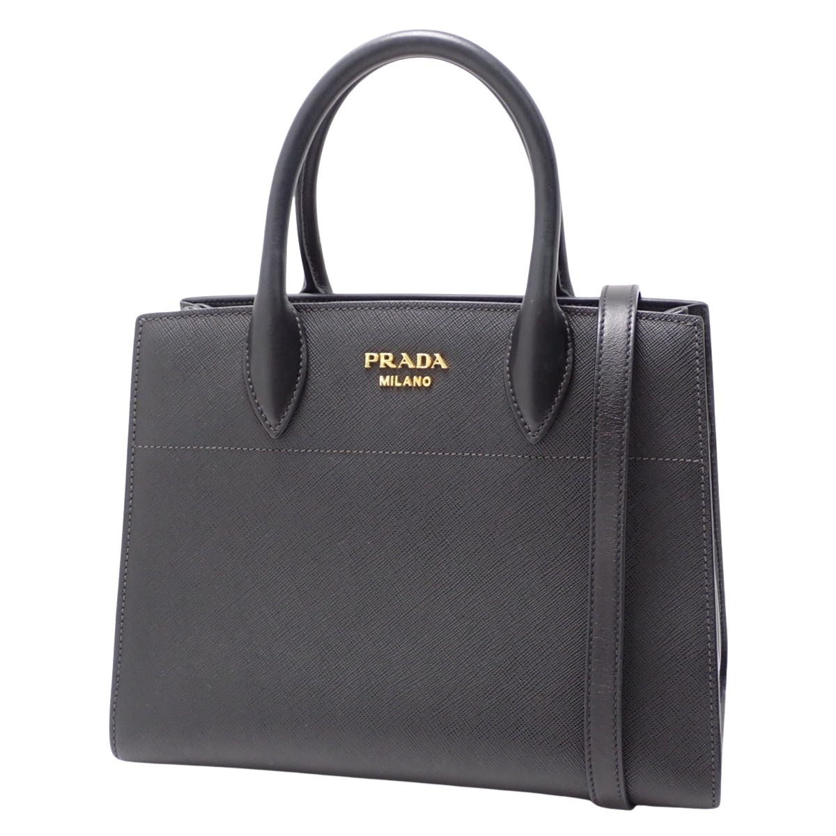 ビブリオテーク バッグ サフィアーノレザー SAFFIANO＋CITY C NERO+BEGONIA 1BA050