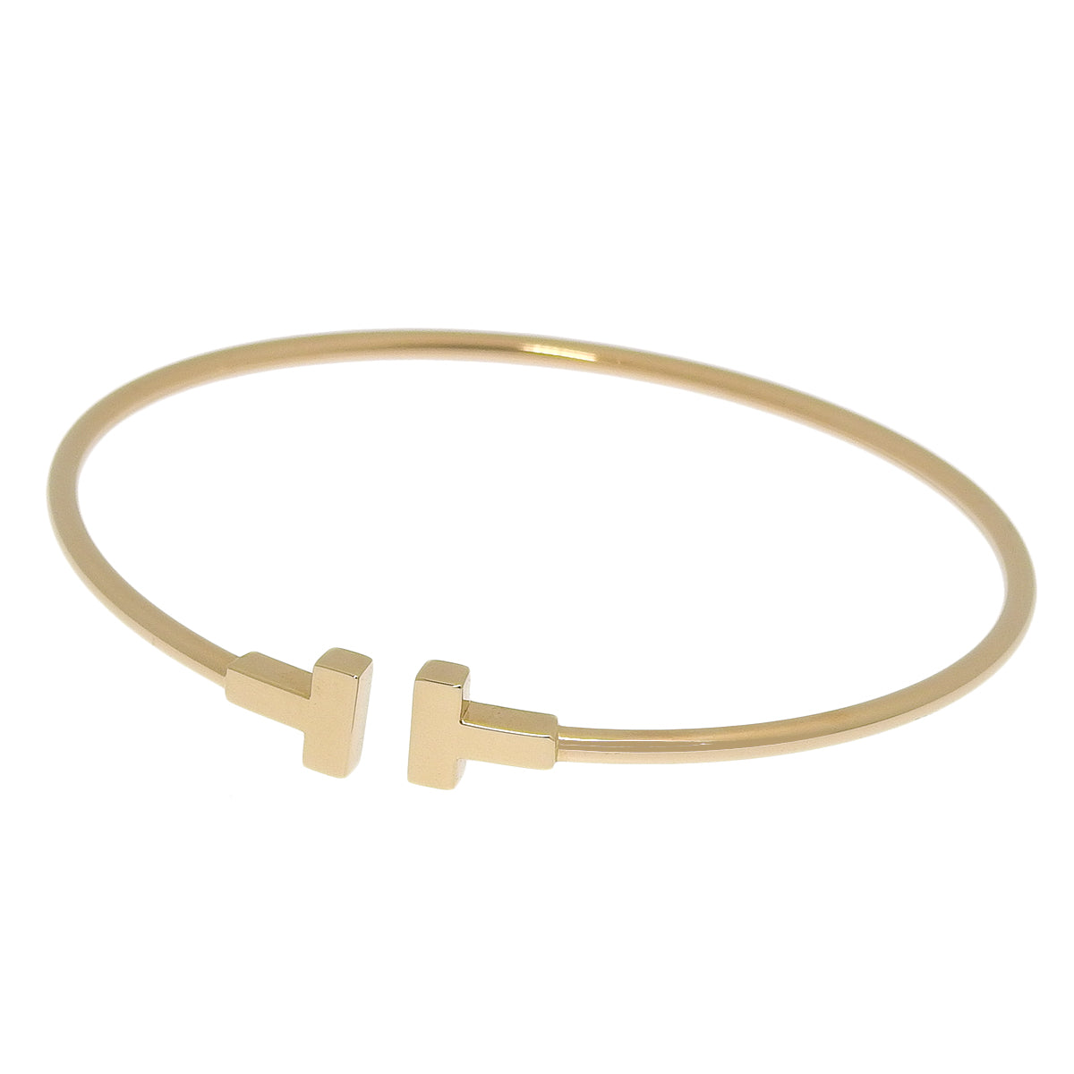 K18PG 玫瑰金窄线手镯