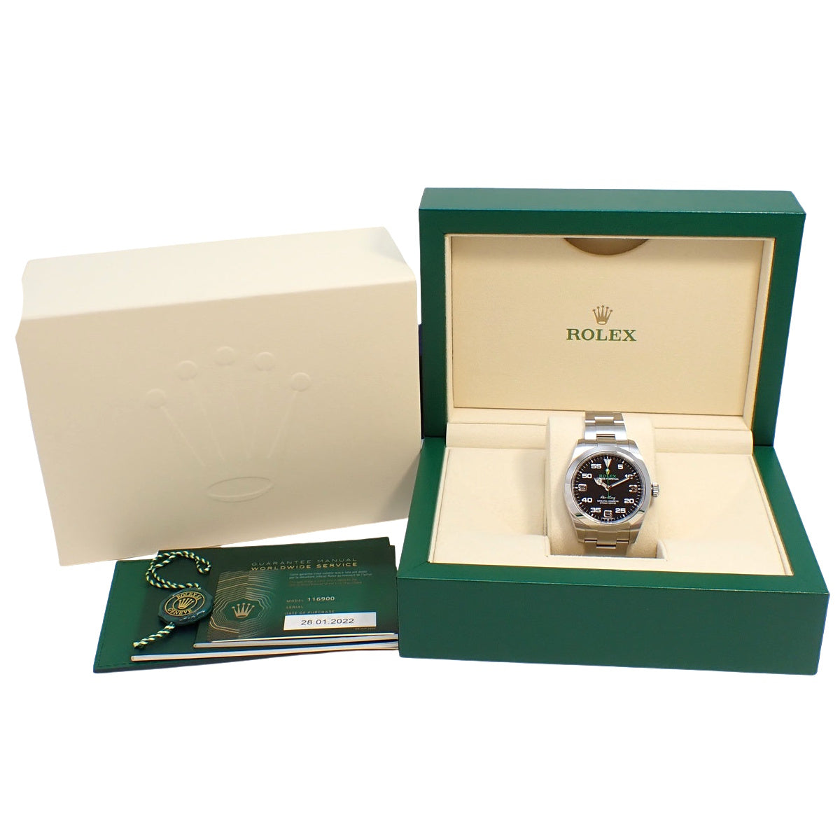 エアキング 116900 SS ランダム番 ブラック 自動巻き