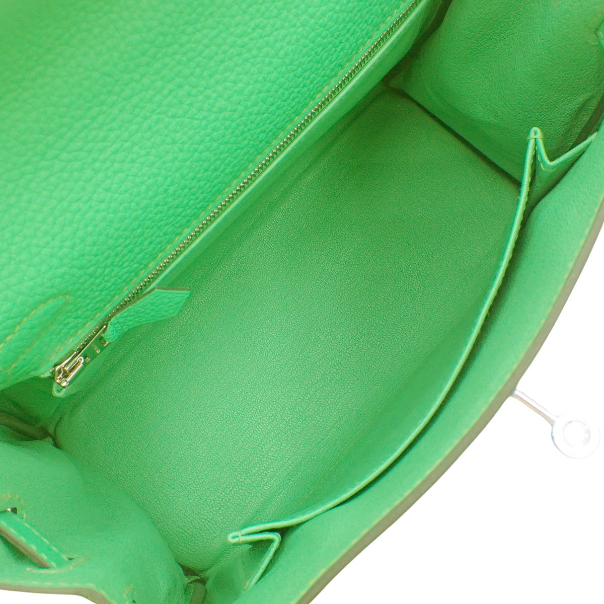 [Unused] Kelly 25 (inner-stitched) Togo leather, palladium hardware, Veil Comic, silver hardware, B stamp.