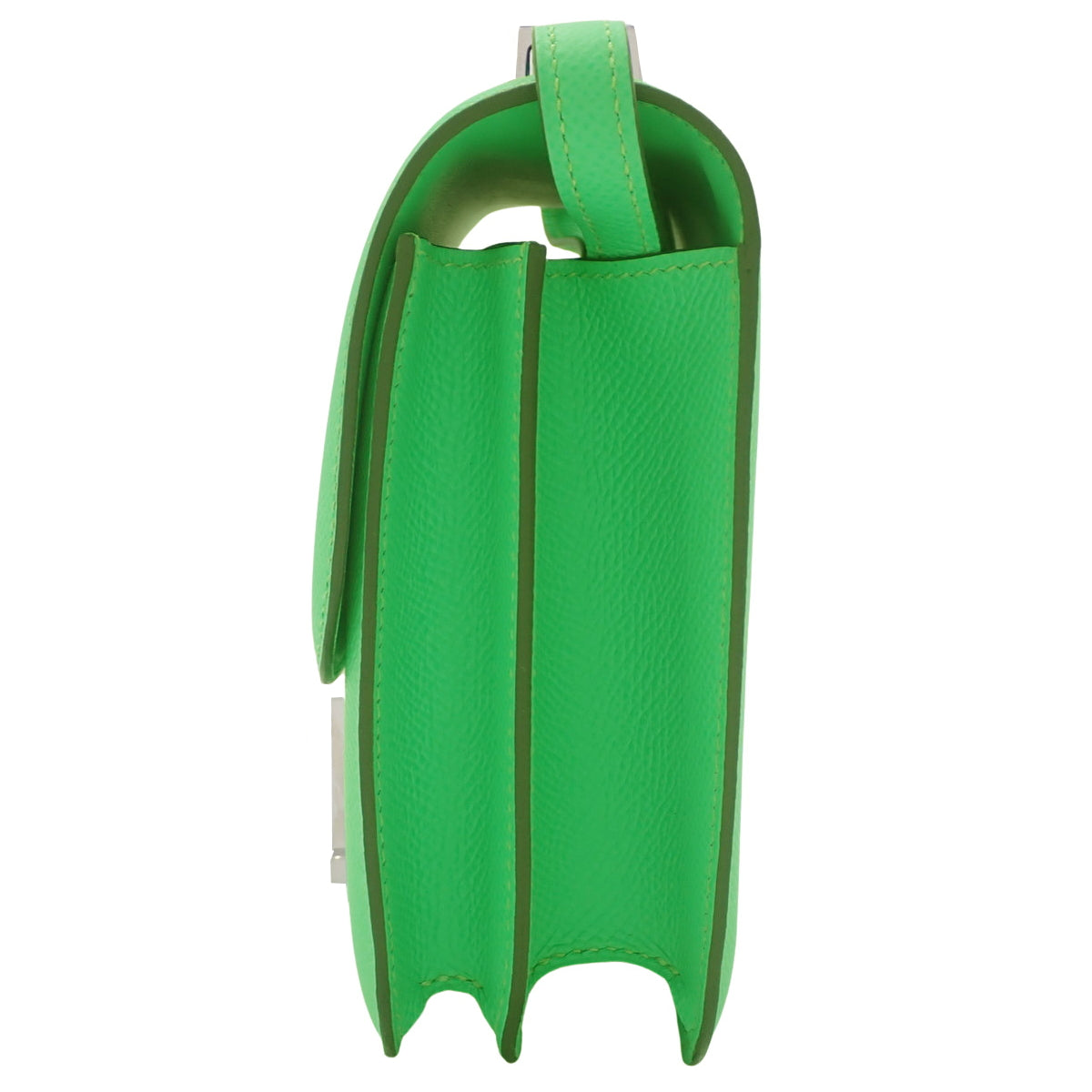 【未使用】Constance Mini 3，Miroir，Veau Epsom皮革，钯金五金件，Vert Comique色，银色五金件，B刻印