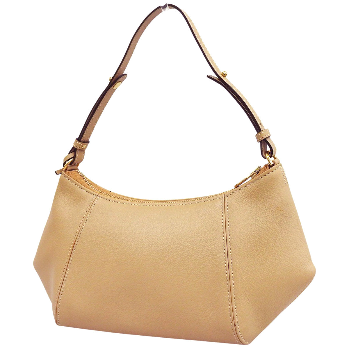 米色皮革单肩包