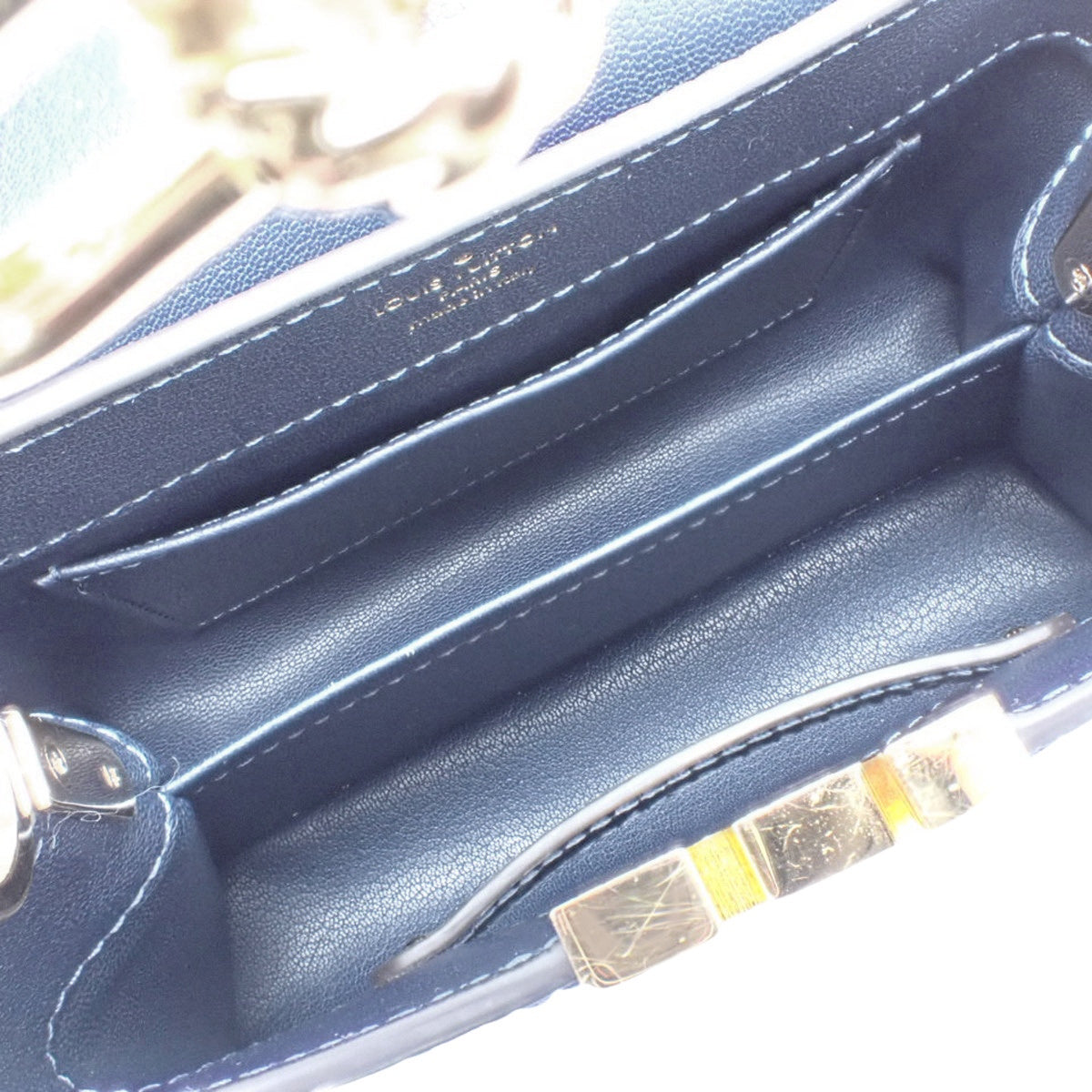 Capucines MINI 鳄鱼海军蓝