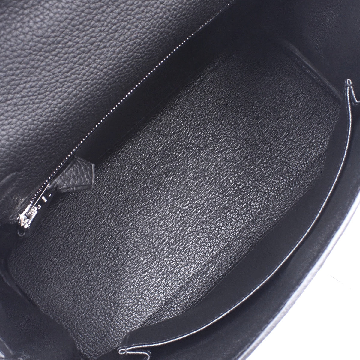 ケリー25 (内縫い) トゴ パラジウム金具 ブラック シルバー金具 W刻印