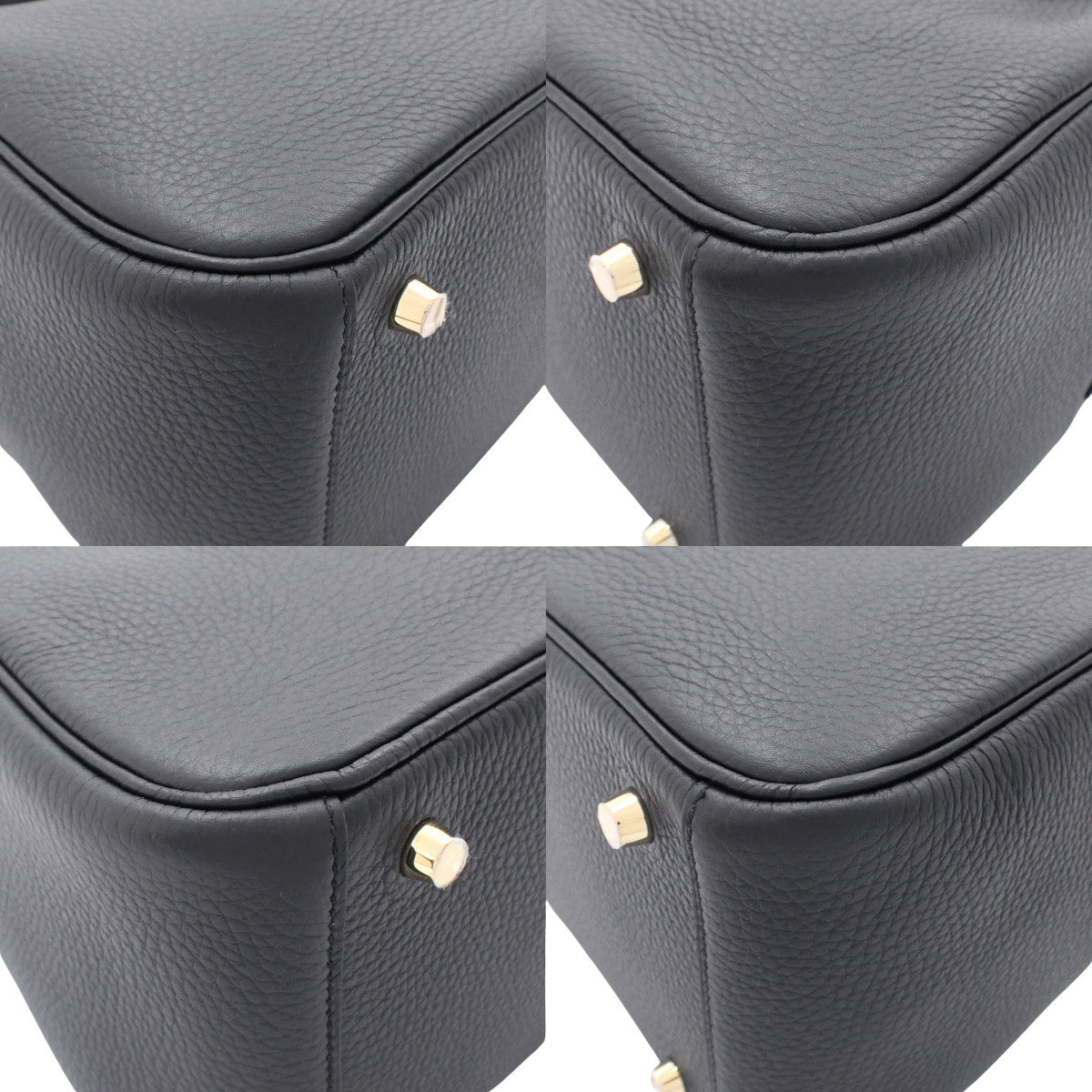 【未使用】Lindy 26  Taurillon Clemence  黑色  金色五金件  W刻印