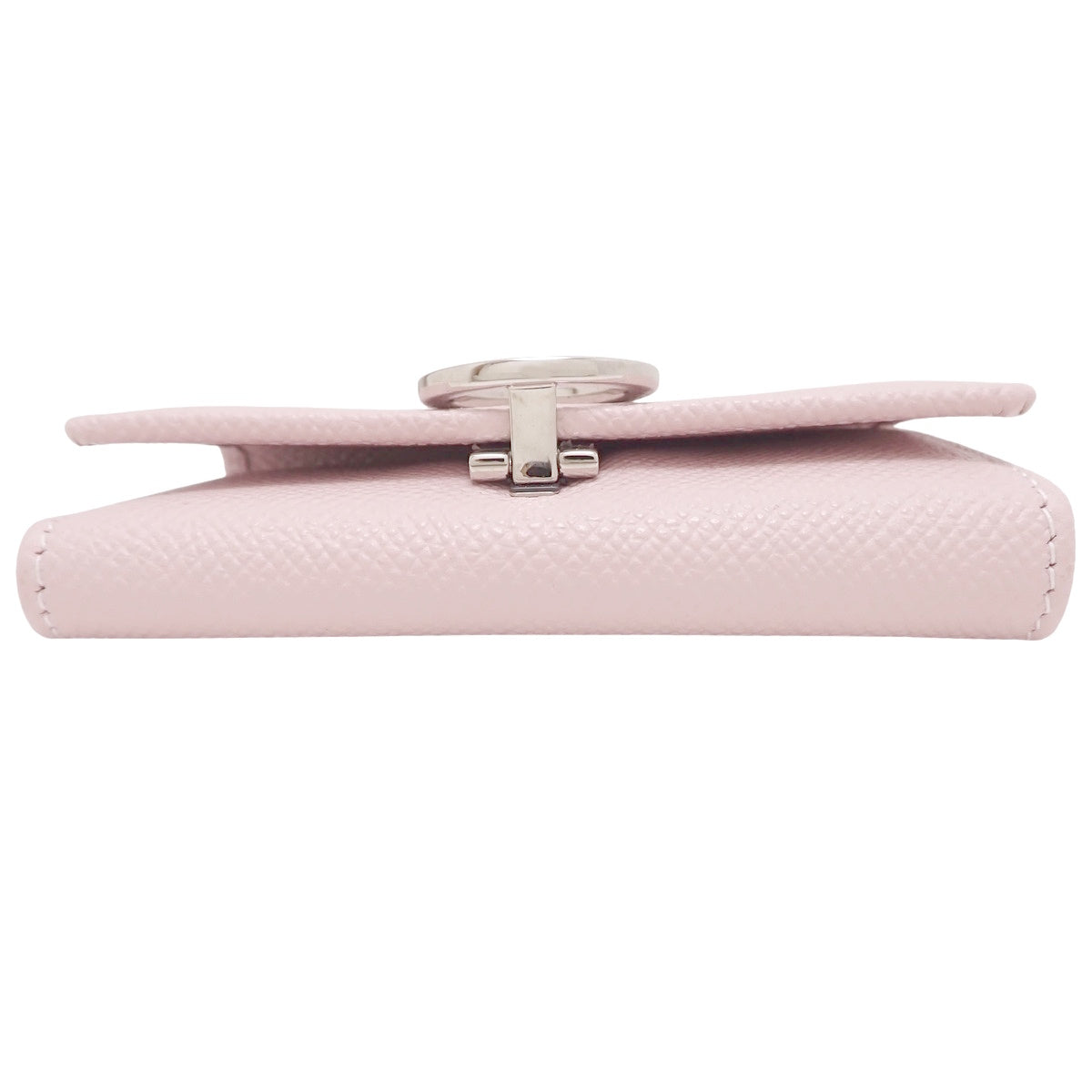 宝格丽宝格丽六连钥匙包，粒面皮革，粉色，30424