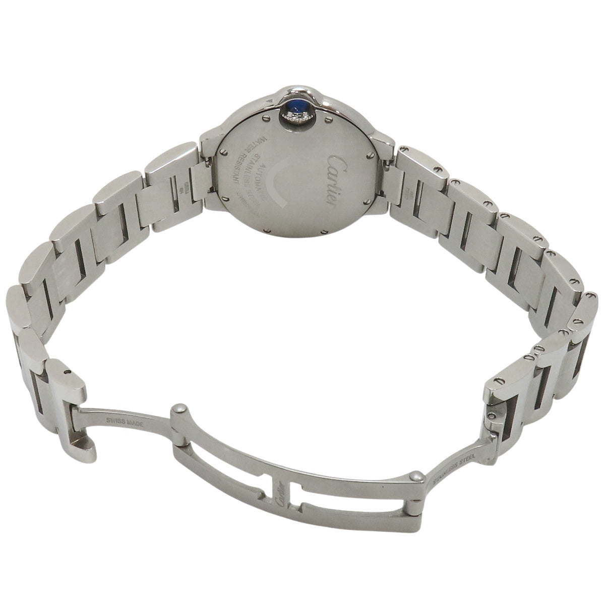 Ballon Bleu 33mm W6920071 SS 银色自动上链女士腕表