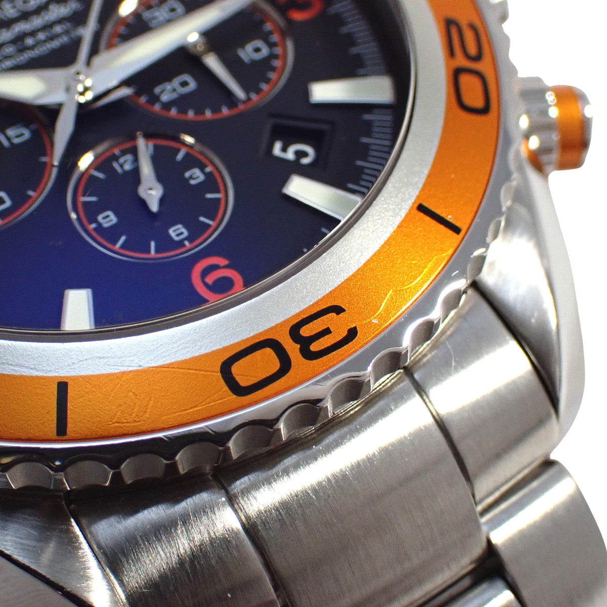 Seamaster Planet Ocean Chronograph 2218.50 SS Black Automatic Men's Watch