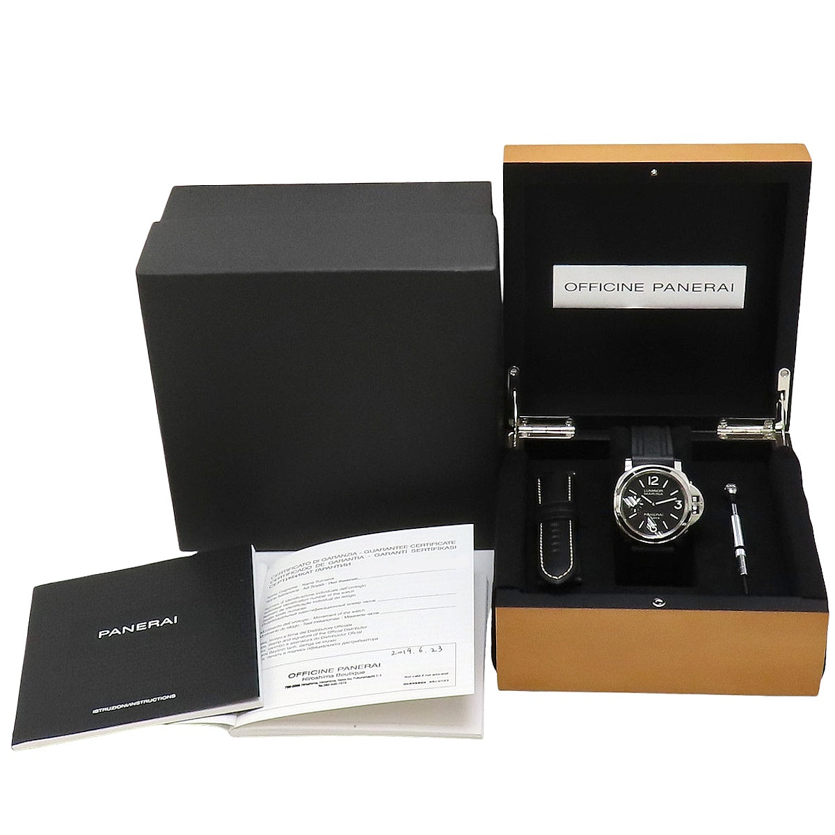 ルミノール マリーナ 8DAYS PAM00510 SS/ラバー ブラック 手巻き メンズ