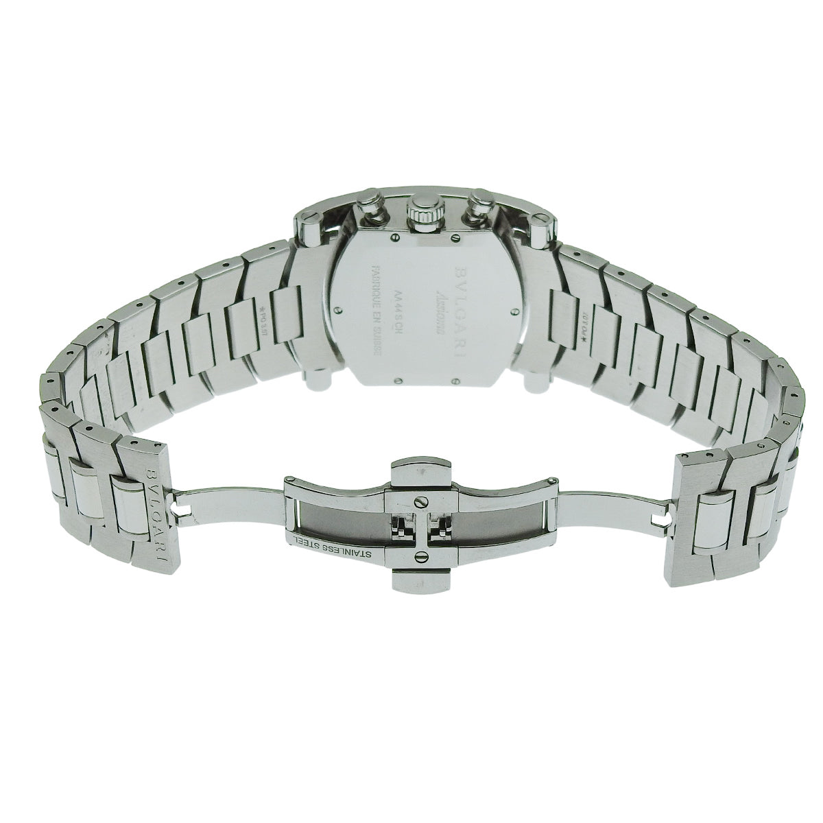 アショーマ クロノグラフ AA44SCH SS ネイビー 自動巻き メンズ