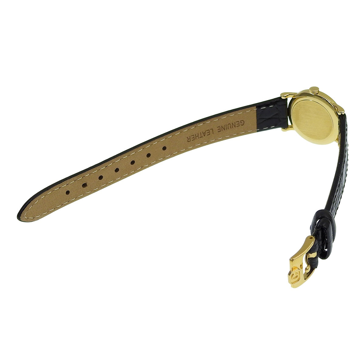 クラシック YG/革 ホワイト クオーツ レディース