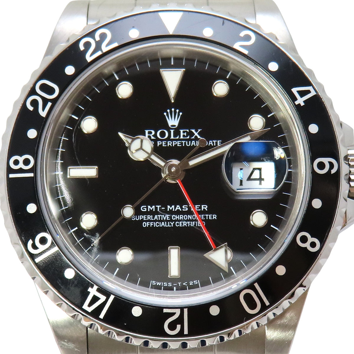 GMT-Master 16700 SS L 编号黑色自动男士腕表