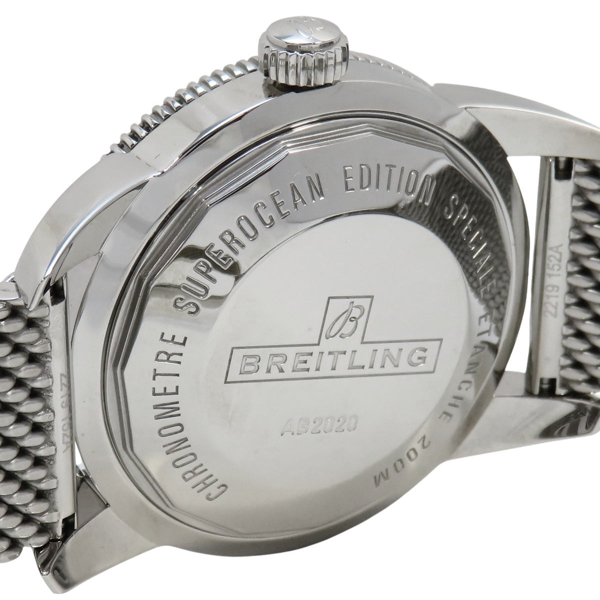 スーパーオーシャン ヘリテージ AB2020 SS ブラック 自動巻き メンズ