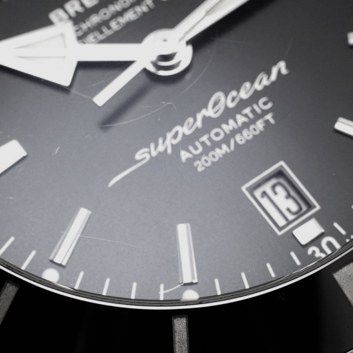 スーパーオーシャン ヘリテージ AB2020 SS ブラック 自動巻き メンズ